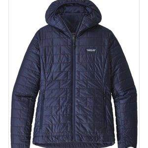 Patagonia women’s nano puff hoodie jacket